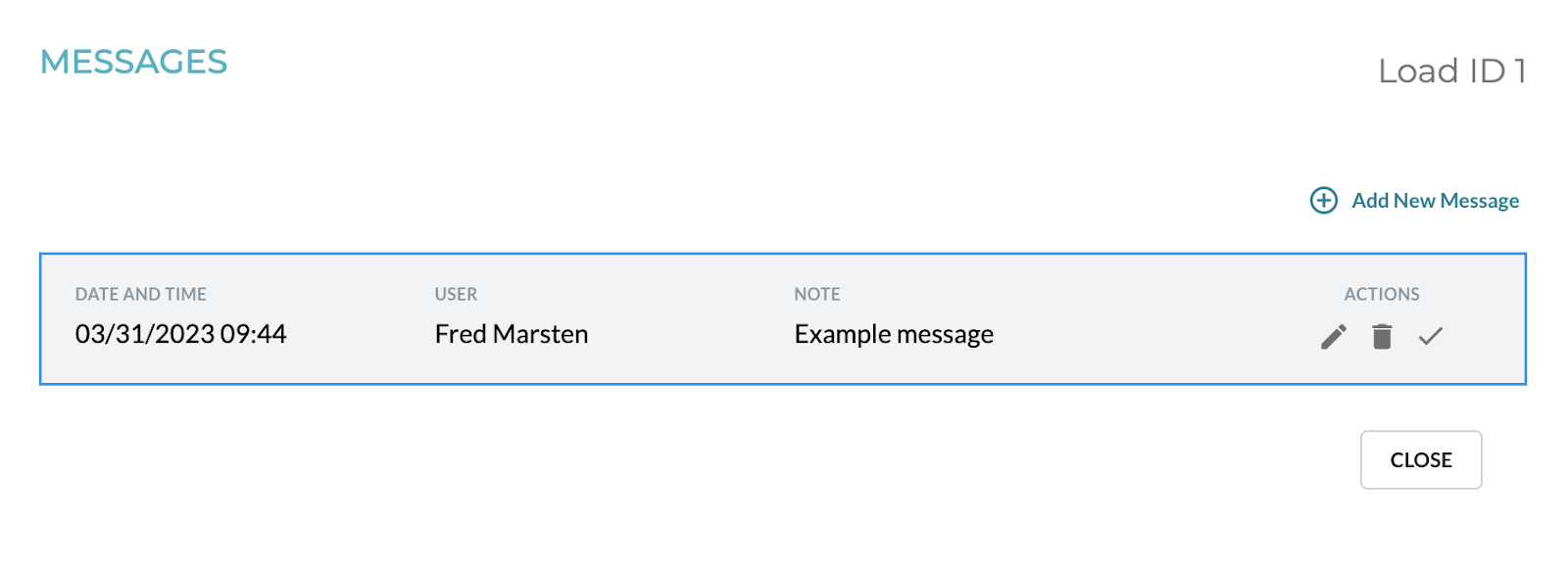Load messages eka solutions inc