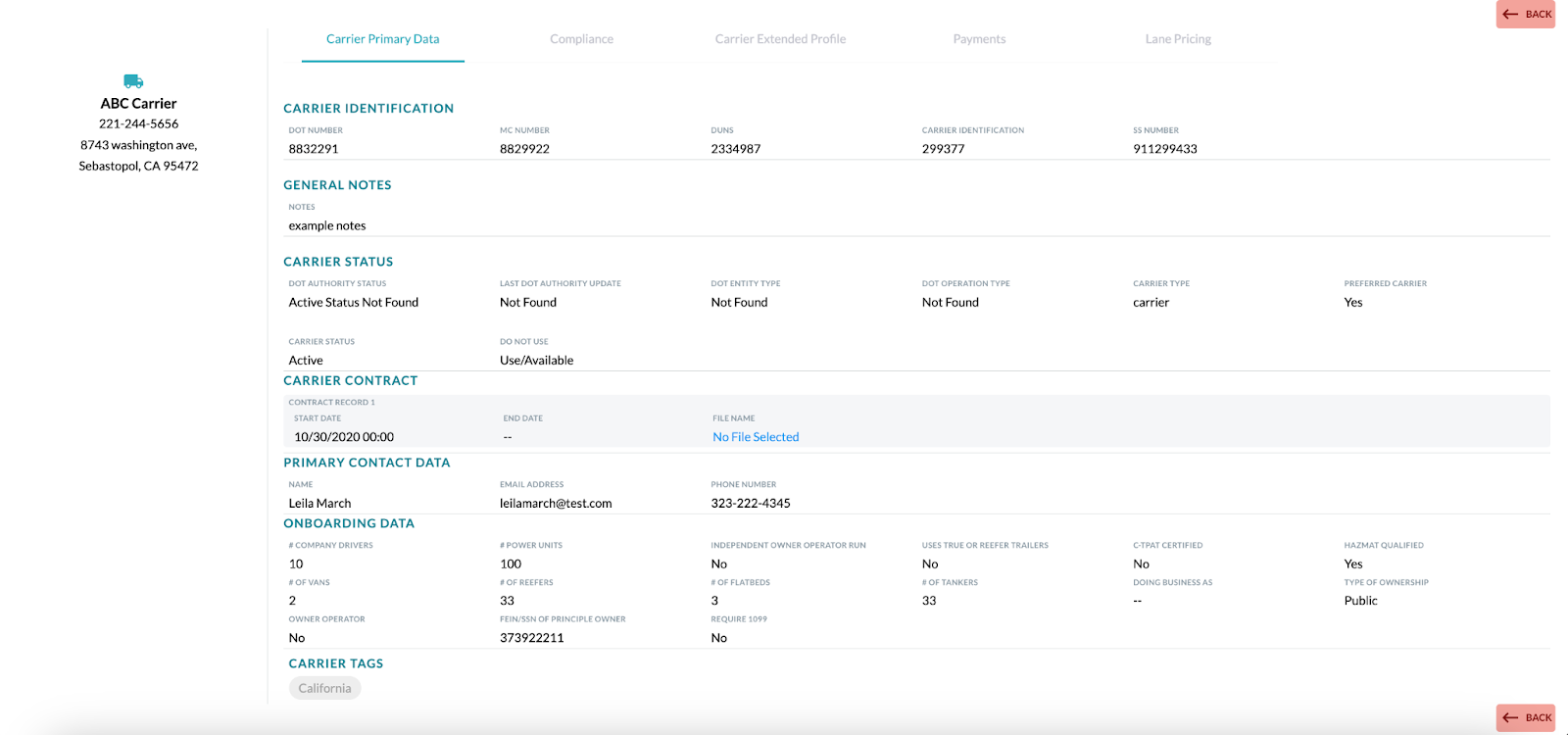 view carrier profile ctms.png