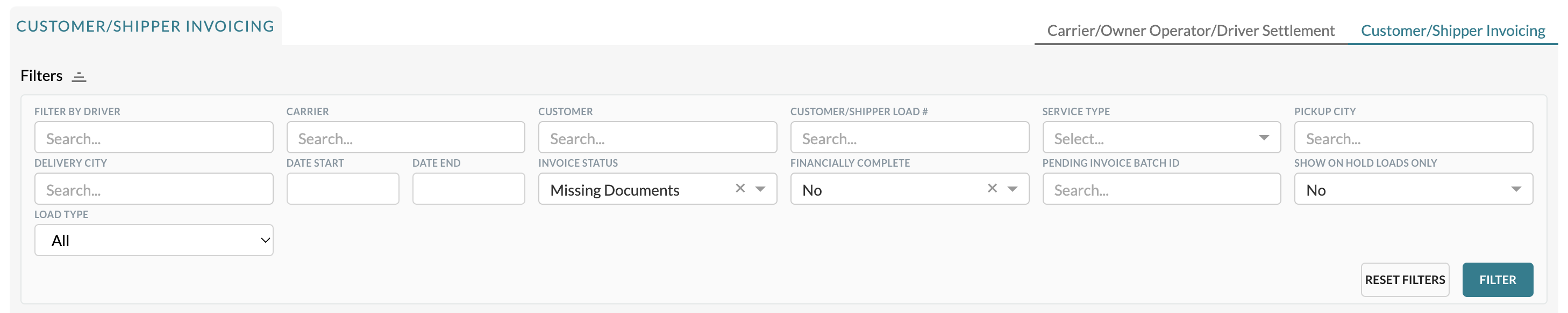 ctms delivered filter invoicing.png