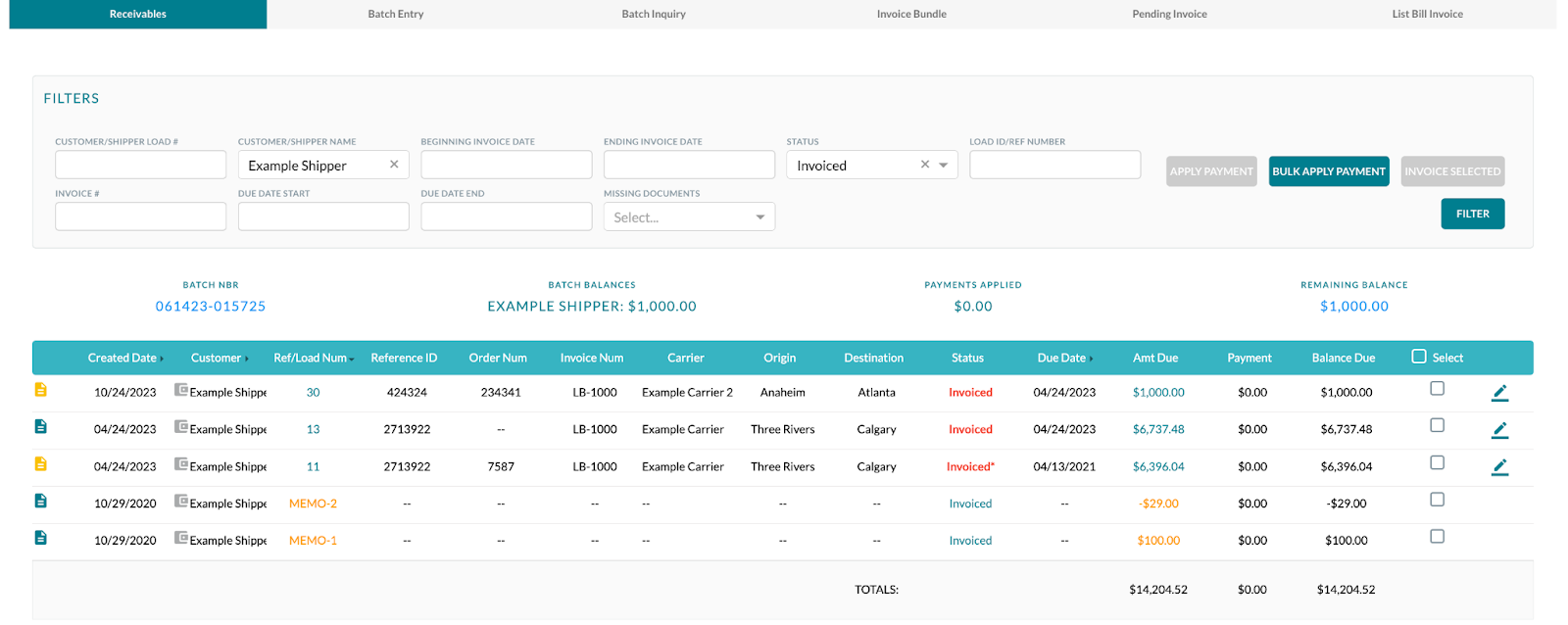 receivables home invoiced.png